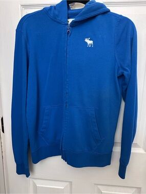 abercrombie kids Royal Blue Hoodie with Moose Logo